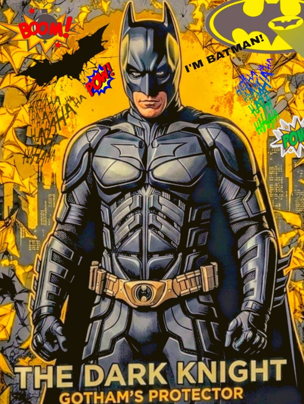 NEW!💯 BATMAN SELF-CREATED 8.5x11 ULTRA GLOSSY KIDS COLOR ART POSTER BUNDLE SET!